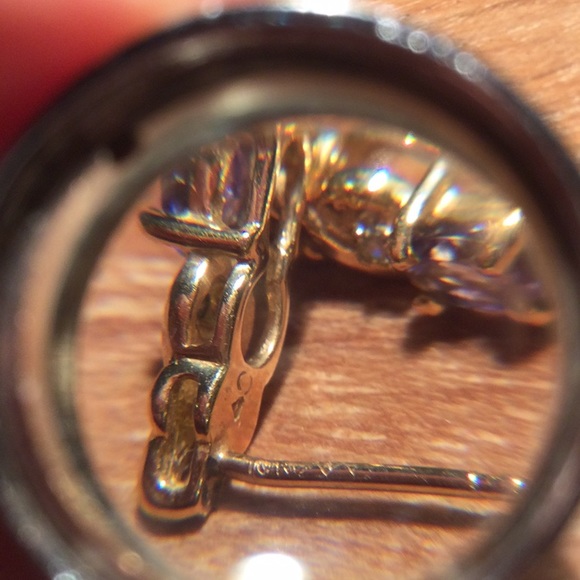 10 K GOLD TANZANITE BRACELET and EARRINGS SET - Picture 8 of 8